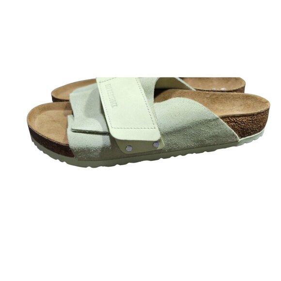 BIRKENSTOCK Kyoto Nubuck-Suede Slide Sandal Men\'s Size US 11 Black main image 10